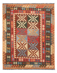 Kelim Rug - Splash - 204 x 158 cm - multicolored