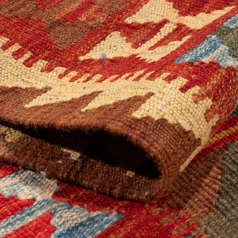 Runner Kelim Rug - Splash - 304 x 76 cm - multicolored