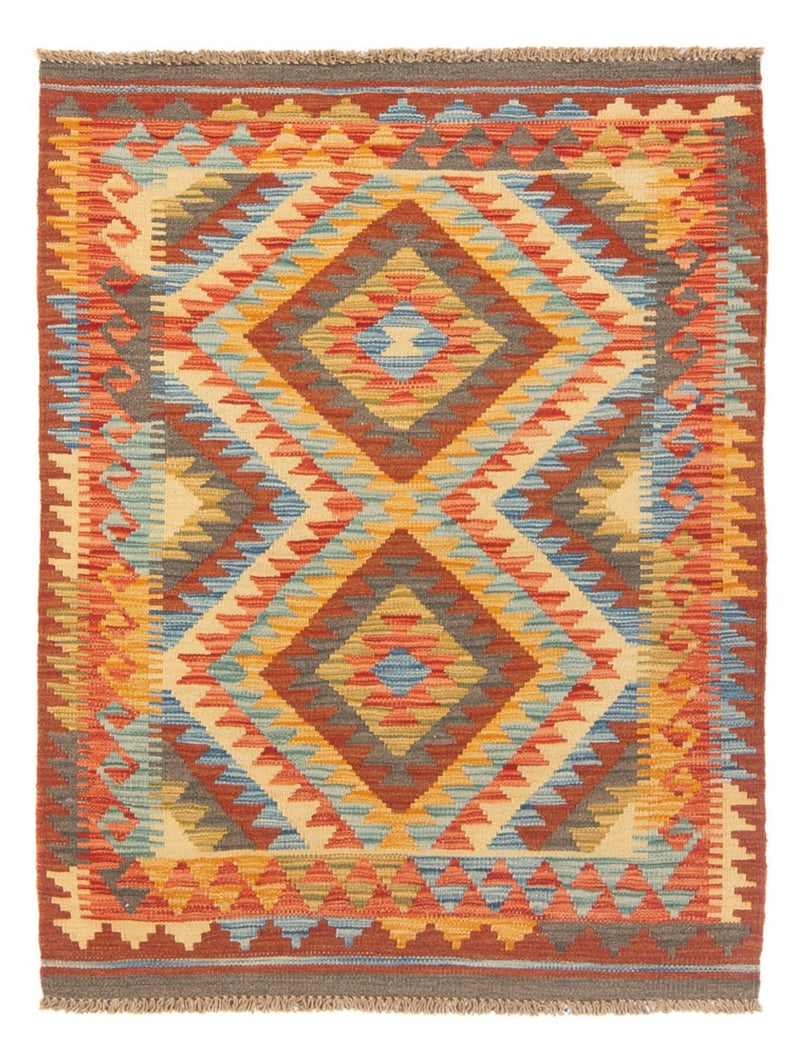 Kelim Rug - Splash - 119 x 86 cm - multicolored