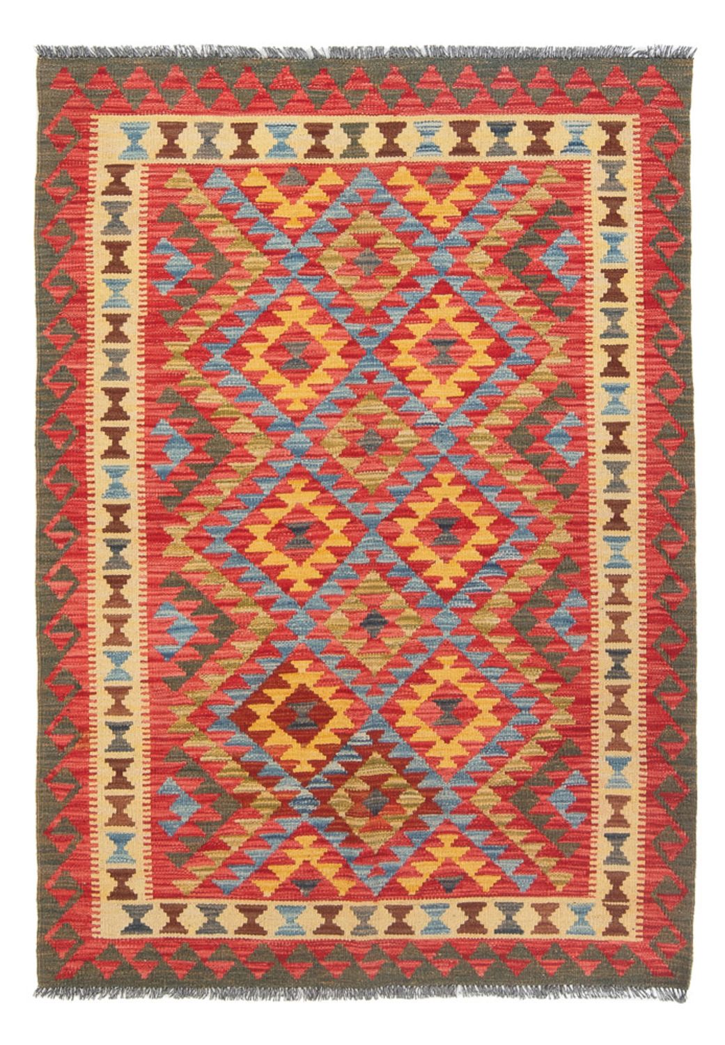 Kelim Rug - Splash - 152 x 112 cm - multicolored