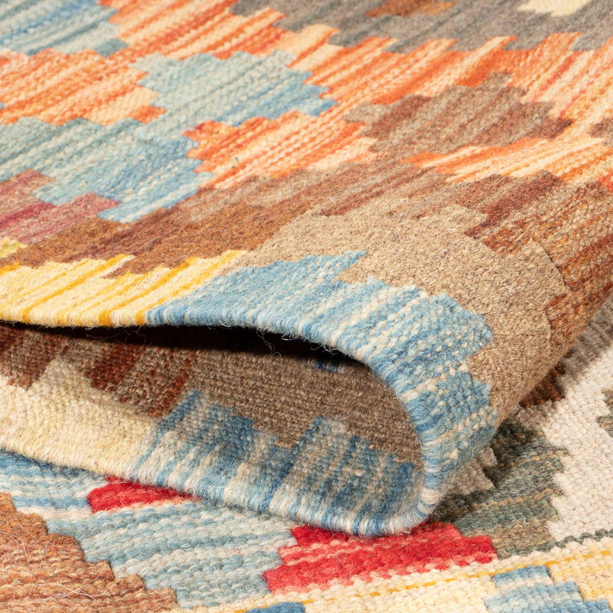 Kelim Rug - Splash - 176 x 127 cm - multicolored