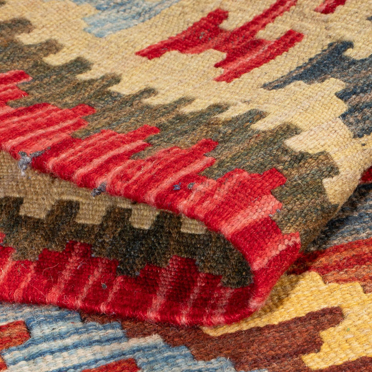 Runner Kelim Rug - Splash - 201 x 94 cm - multicolored