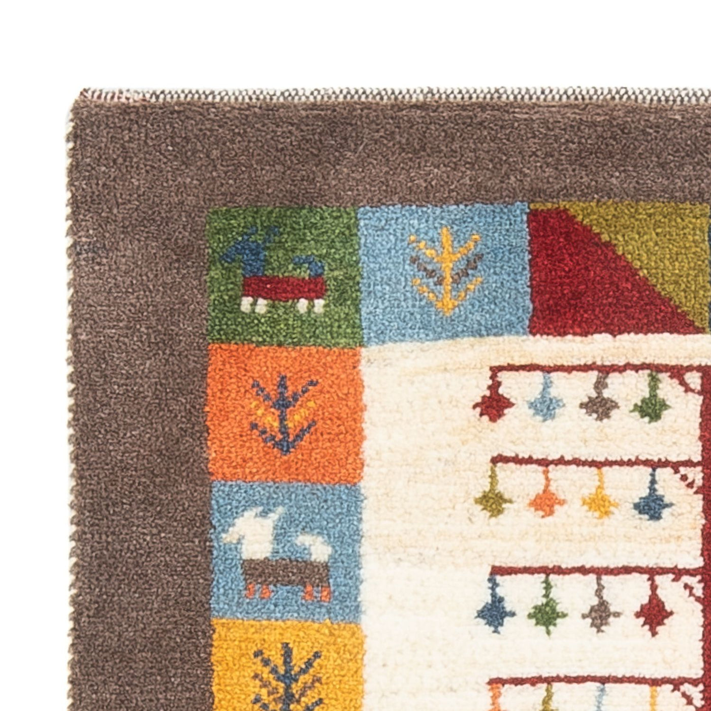 Persian Gabbeh Rug 90x63cm - Perserteppich Wollteppich