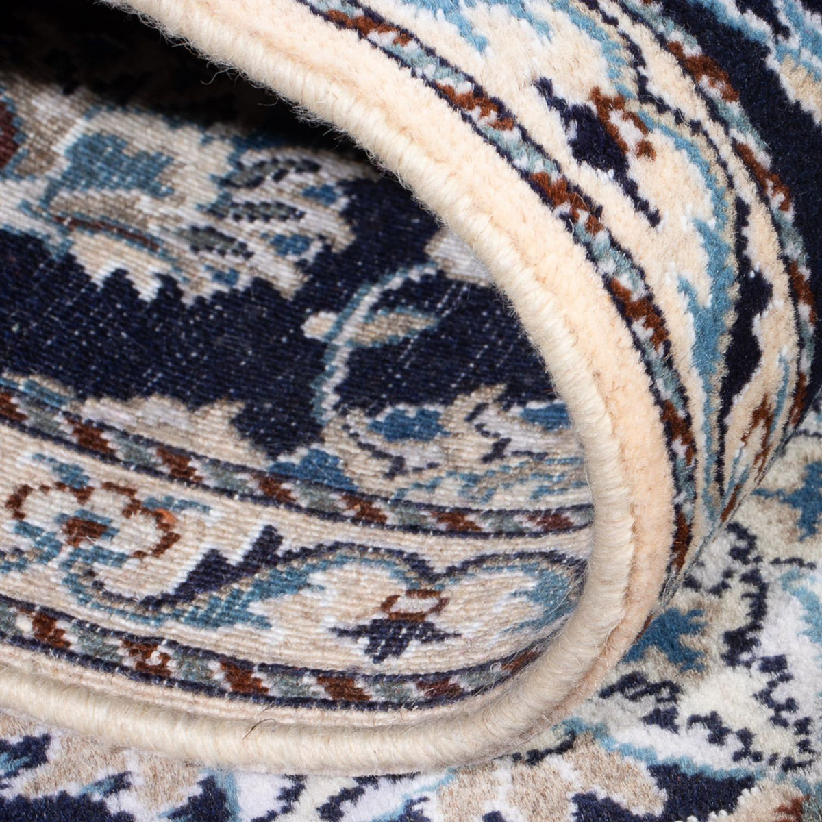 Runner Perser Rug - Nain - 197 x 77 cm - dark blue