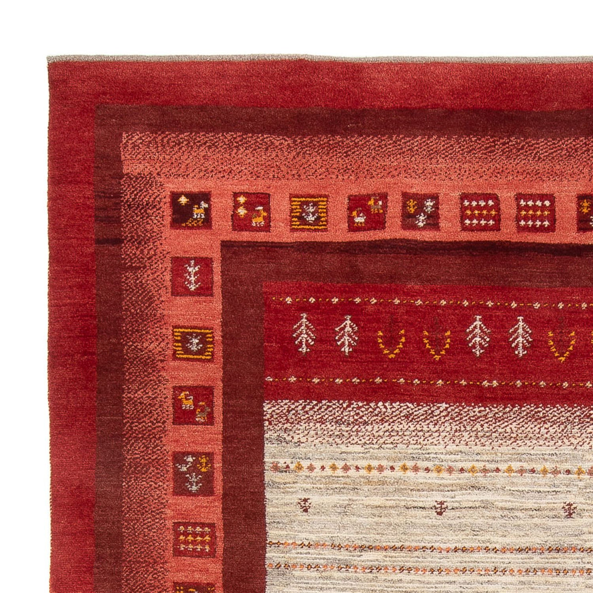 Persian Gabbeh Rug 205x240cm - Perserteppich Wollteppich
