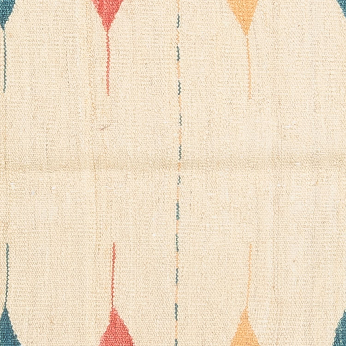 Kelim Rug - Oriental square  - 129 x 125 cm - mint green