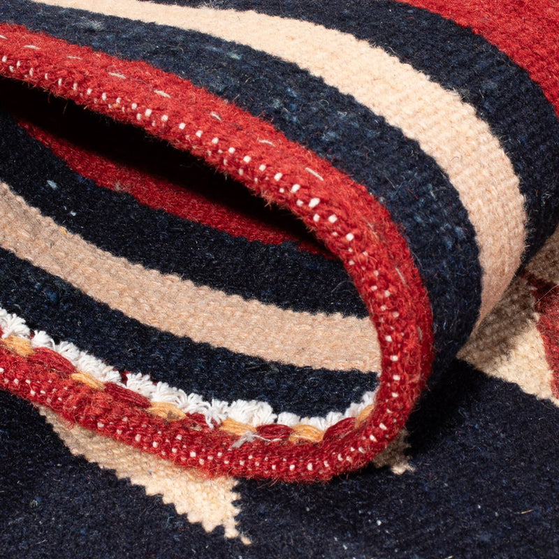 Kelim Rug - Oriental square  - 129 x 119 cm - mint green