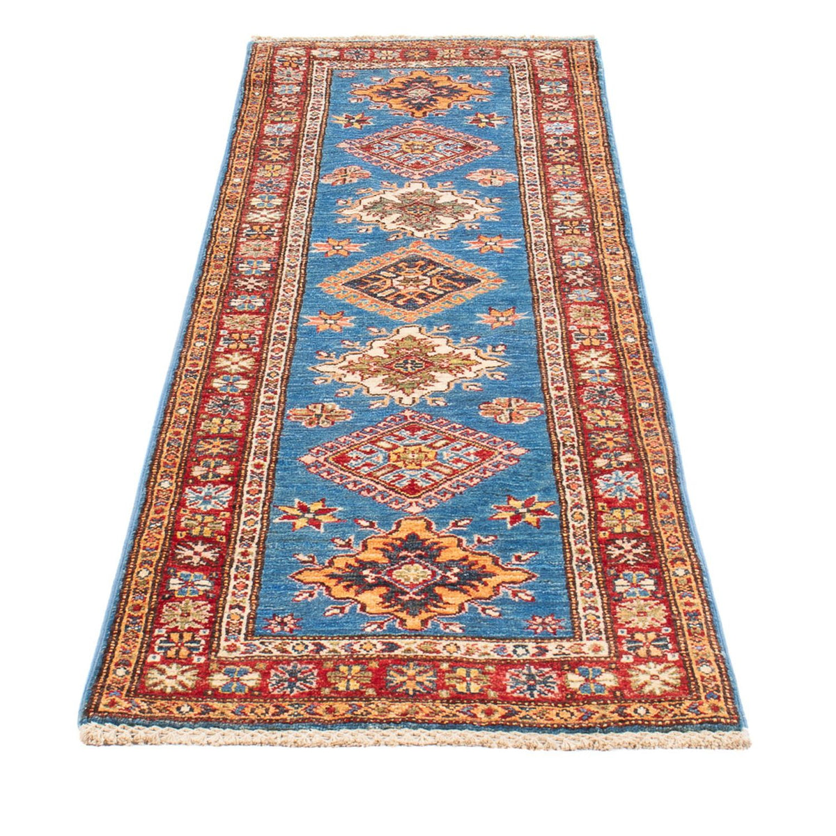 Runner Ziegler Rug - Kazak - 205 x 63 cm - blue