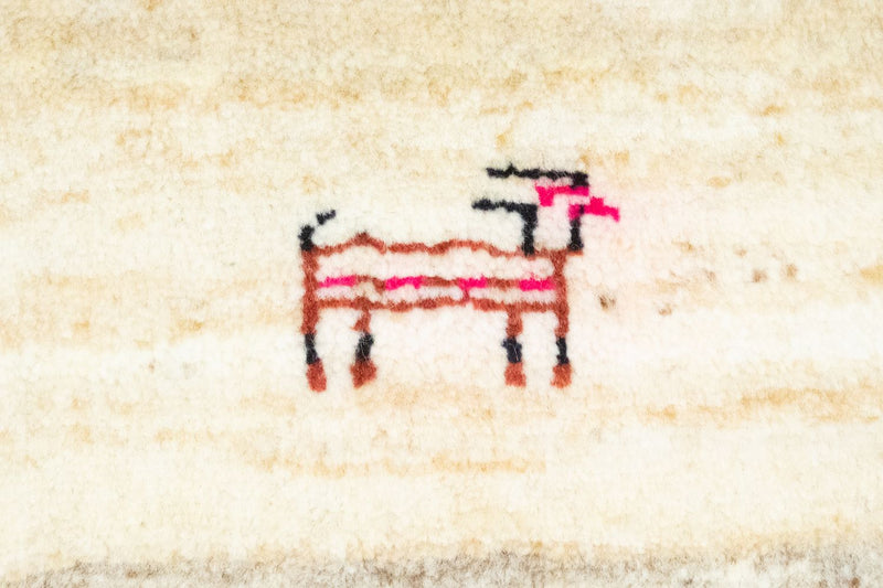 Persian Gabbeh Rug 60x40cm - Perserteppich Wollteppich