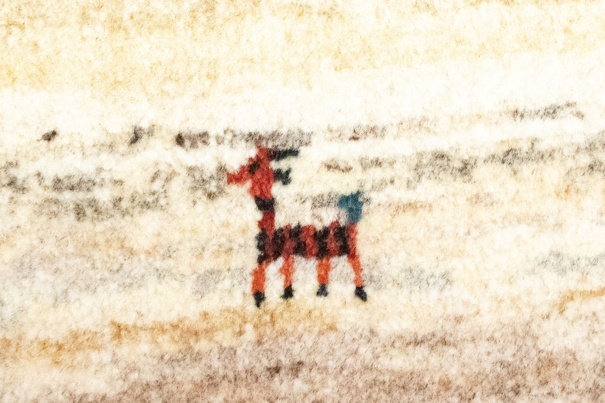 Gabbeh Rug - Perser - 60 x 40 cm - beige