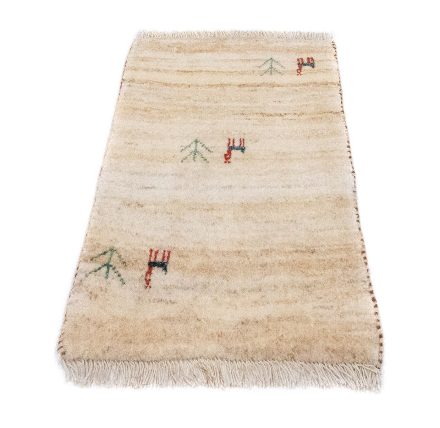 Persian Gabbeh Rug 60x40cm - Perserteppich Wollteppich