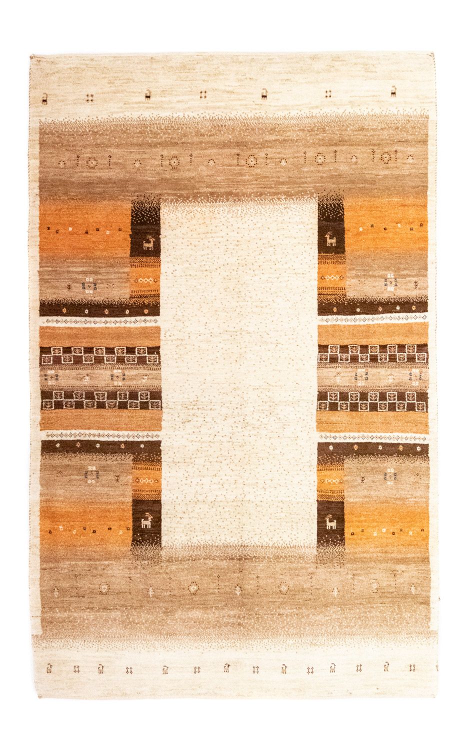 Gabbeh Rug - Loribaft Perser - 257 x 160 cm - beige