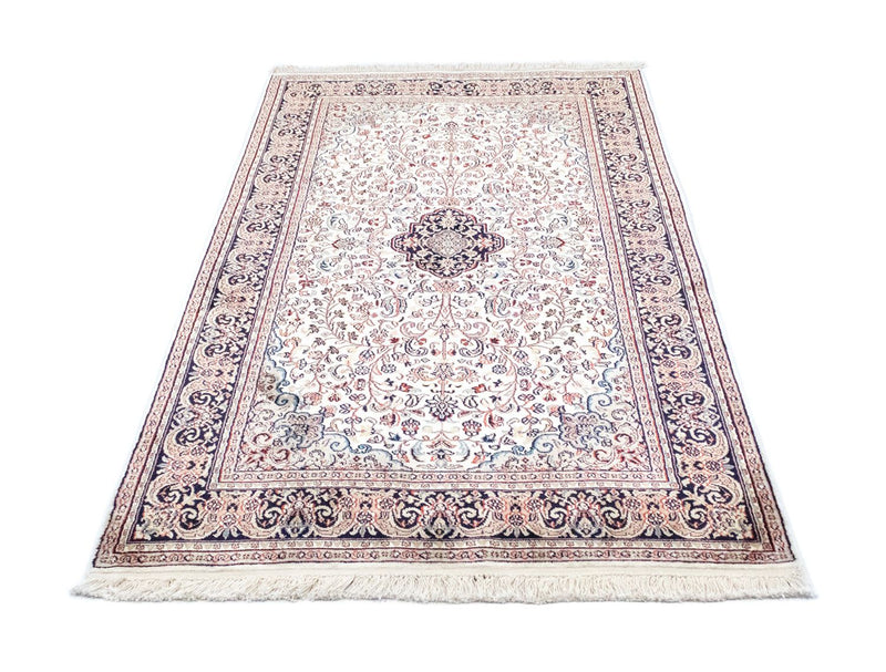 Silk Rug - Kashmir Silk - 161 x 93 cm - blue