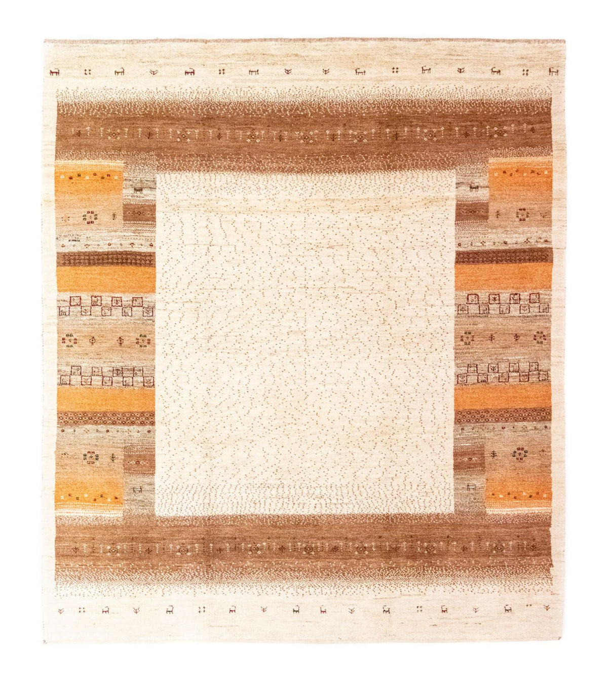 Gabbeh Rug - Loribaft Perser - 237 x 200 cm - beige