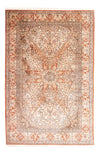 Kashmir Silk Rug 185x279cm - Oriental Rug - Rectangle / Beige / 185 x 279 cm Rectangle
