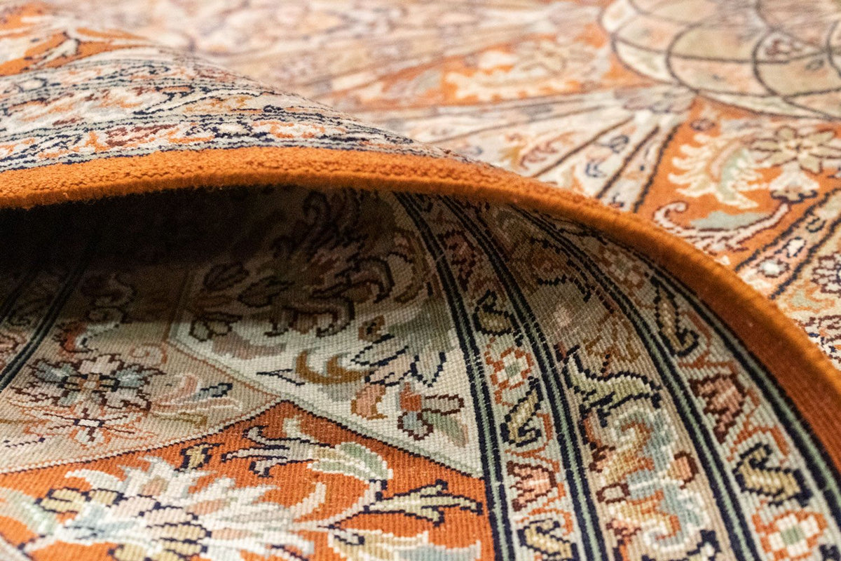 Silk Rug - Kashmir Silk - 279 x 185 cm - brown