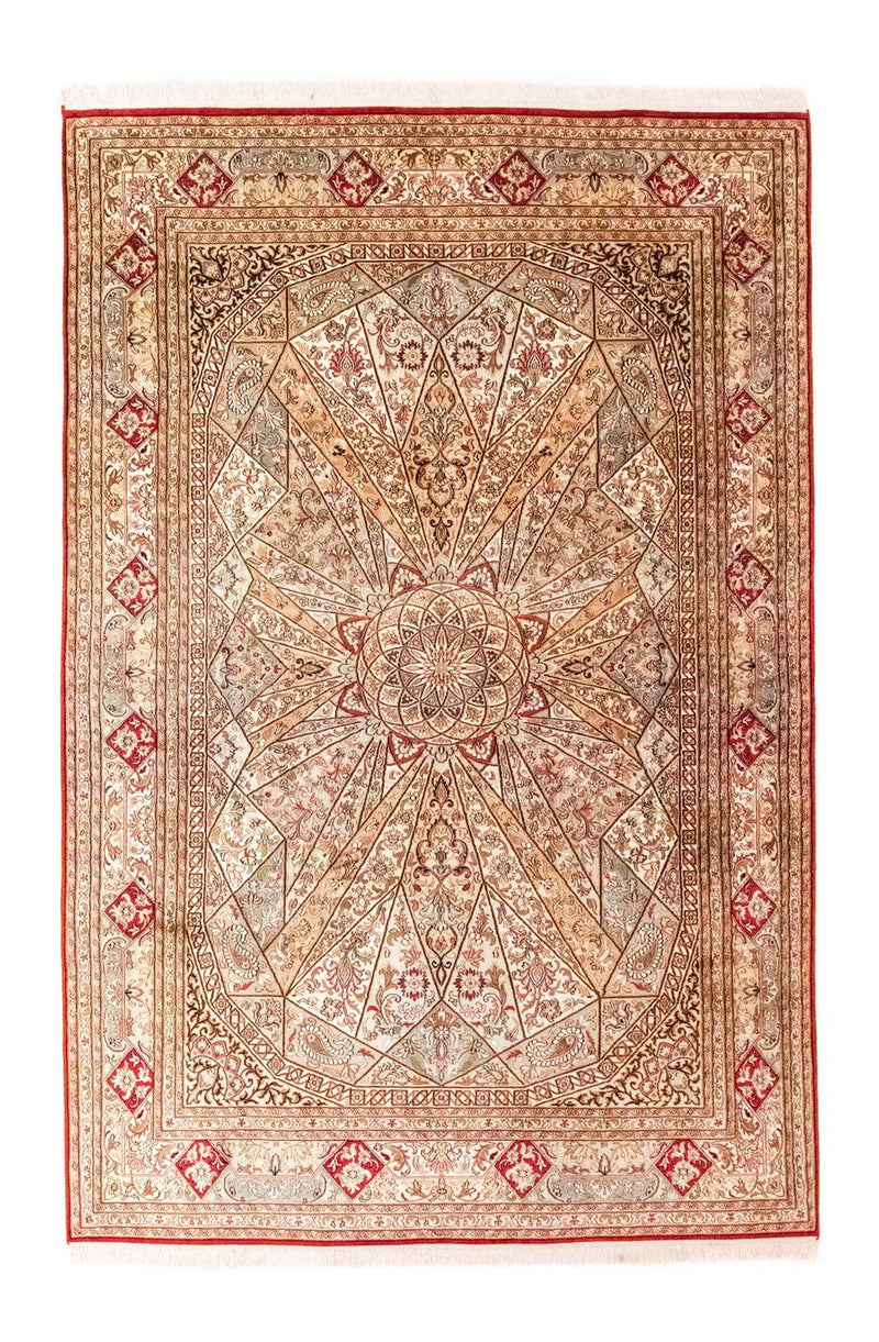 Silk Rug - Kashmir Silk - 250 x 167 cm - red