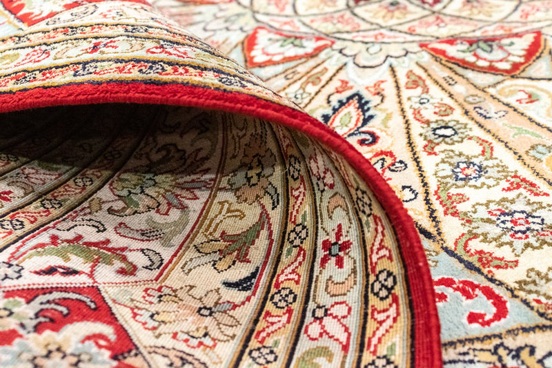 Silk Rug - Kashmir Silk - 250 x 167 cm - red