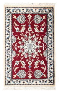Perser Rug - Nain - 89 x 56 cm - dark red