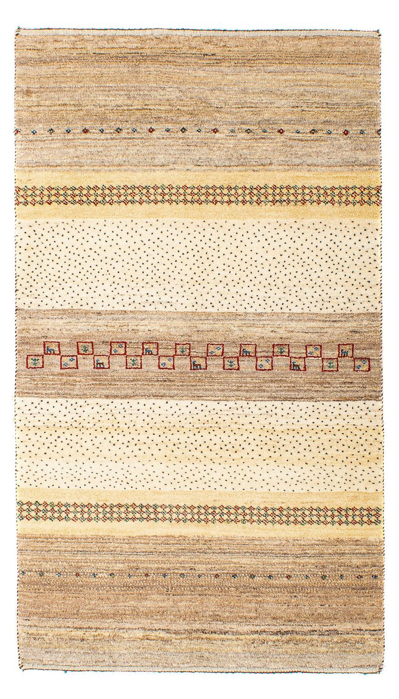 Gabbeh Rug - Loribaft Perser - 138 x 79 cm - beige