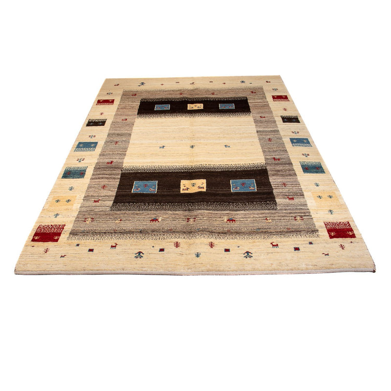 Gabbeh Rug - Loribaft Perser - 240 x 153 cm - beige
