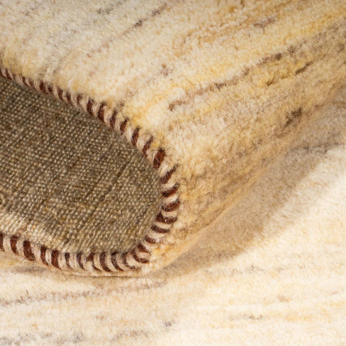 Runner Gabbeh Rug - Loribaft Perser - 200 x 93 cm - beige