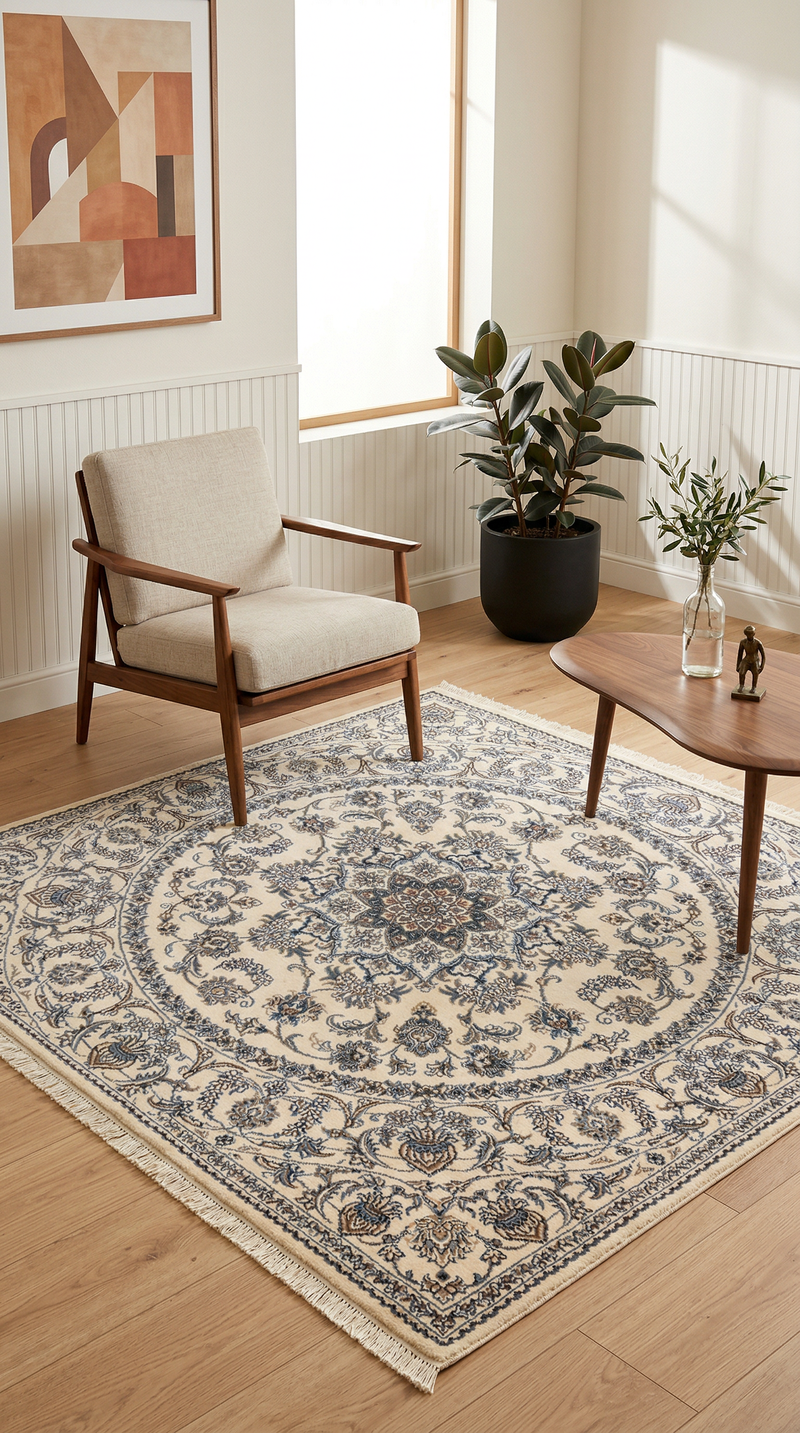 Nain - 12la Rug 200x200cm - Persian Rugs