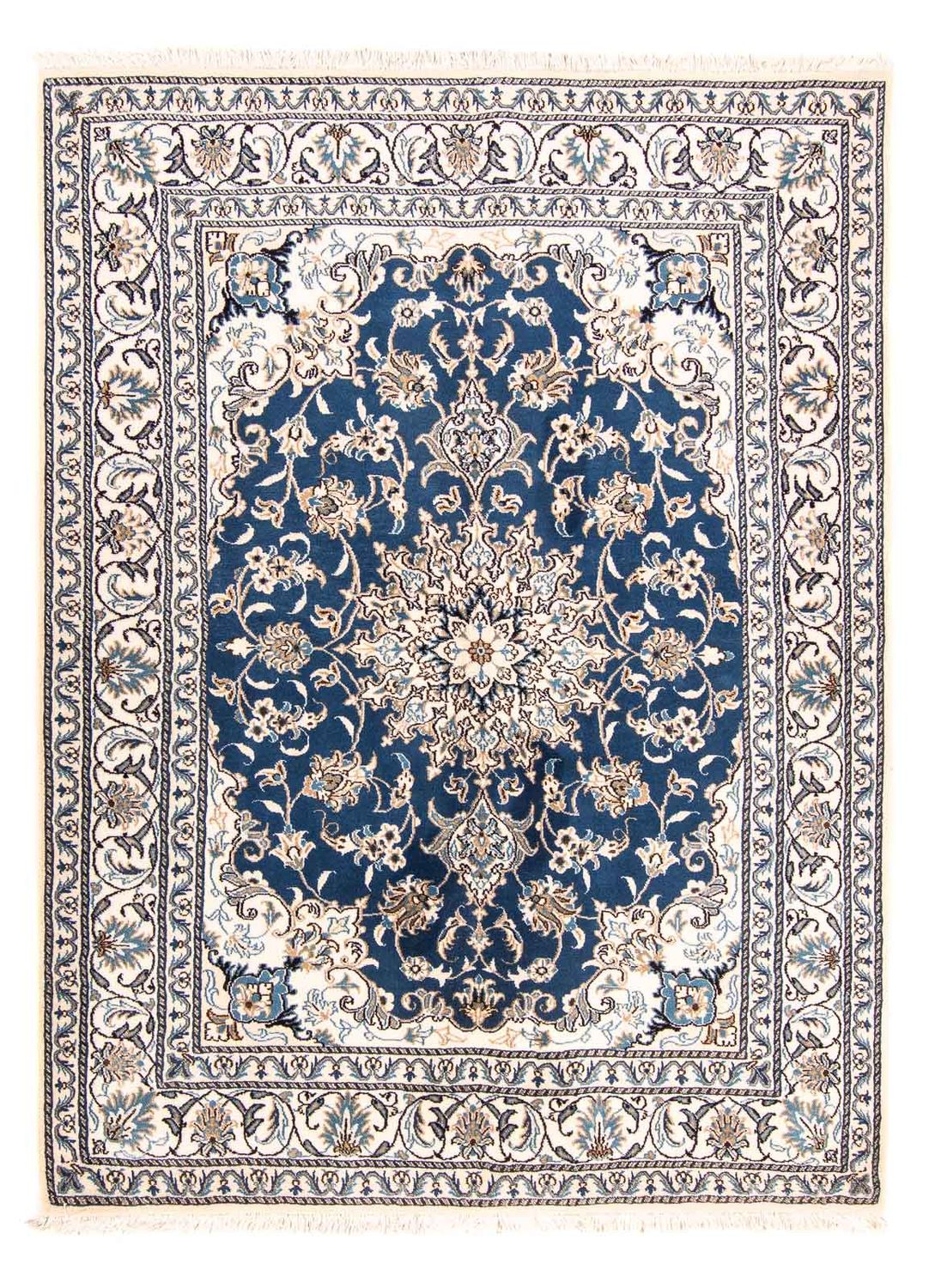 Perser Rug - Nain - 198 x 149 cm - dark blue