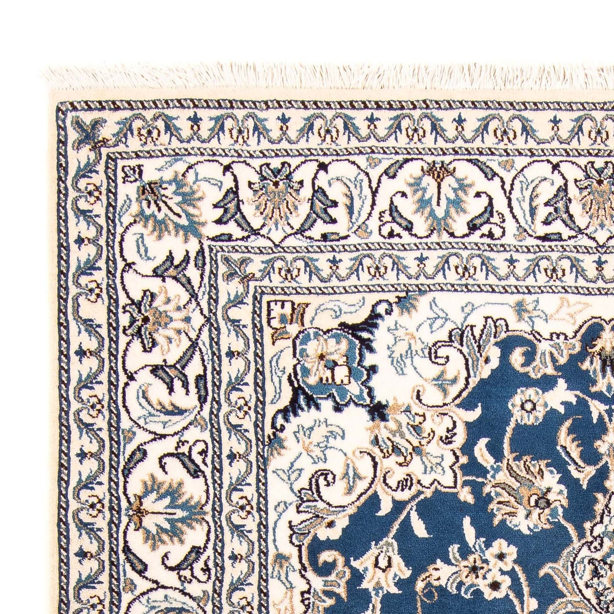 Perser Rug - Nain - 198 x 149 cm - dark blue