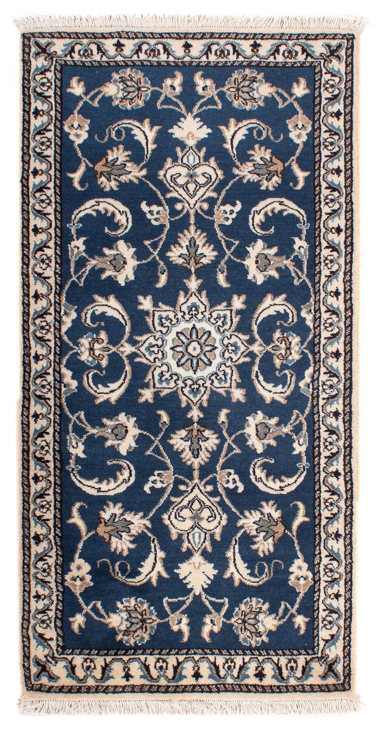 Perser Rug - Nain - 139 x 68 cm - dark blue