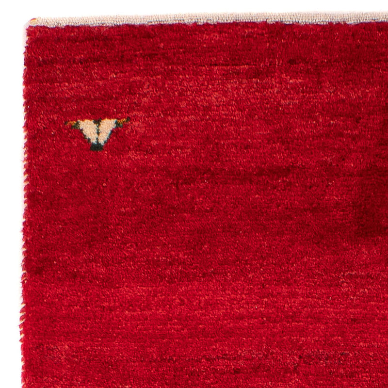 Gabbeh Rug - Loribaft Perser - 130 x 76 cm - dark red
