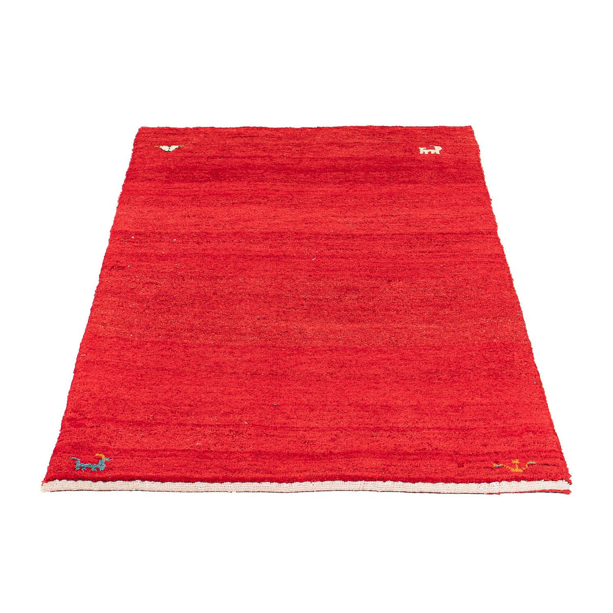 Gabbeh Rug - Loribaft Perser - 130 x 76 cm - dark red