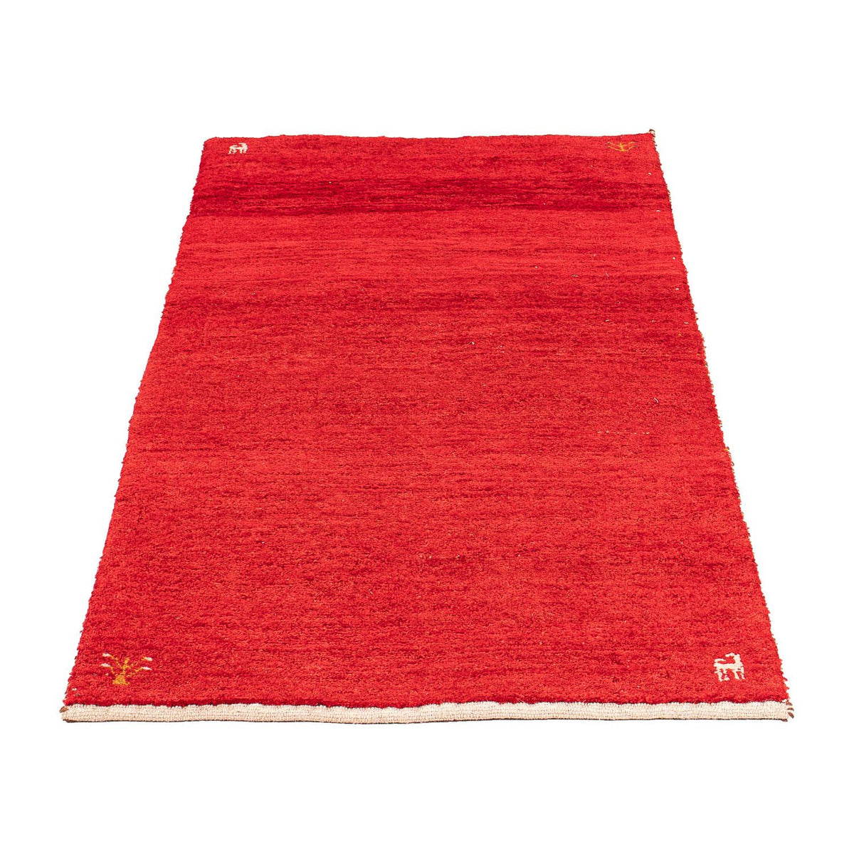 Gabbeh Rug - Loribaft Perser - 140 x 72 cm - dark red
