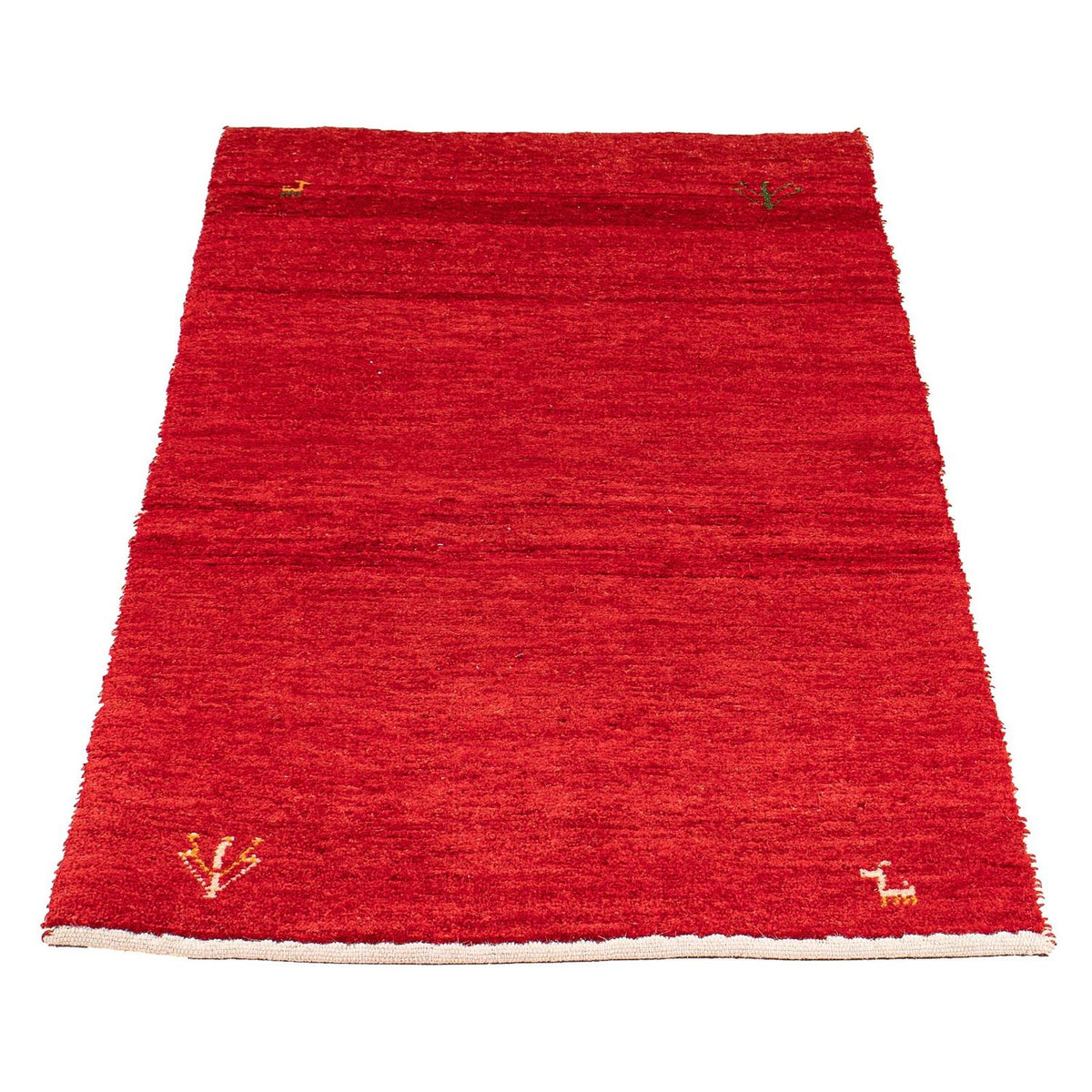 Gabbeh Rug - Loribaft Perser - 134 x 68 cm - dark red