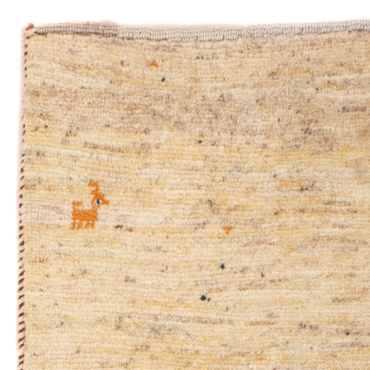 Gabbeh Rug - Loribaft Perser - 131 x 72 cm - beige