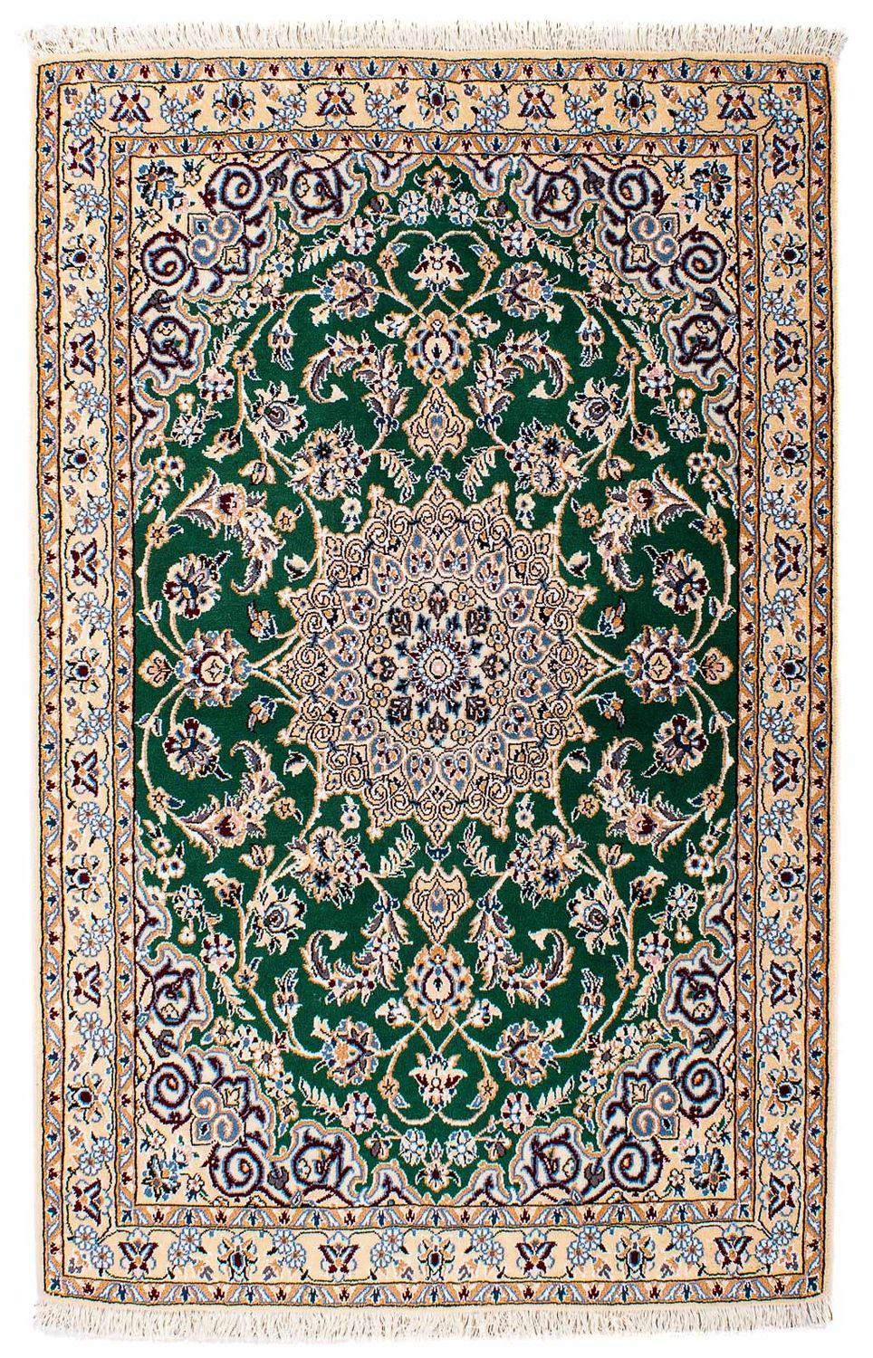 Perser Rug - Nain - Royal - 148 x 101 cm - dark green