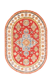 Ziegler Rug oval  - 211 x 141 cm - red