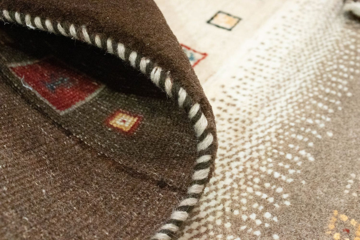 Gabbeh Rug - Loribaft Perser - 194 x 148 cm - brown