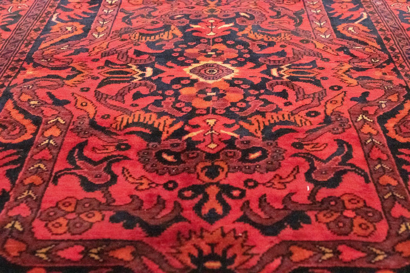 Runner Afghan Rug - Kunduz - 213 x 102 cm - red