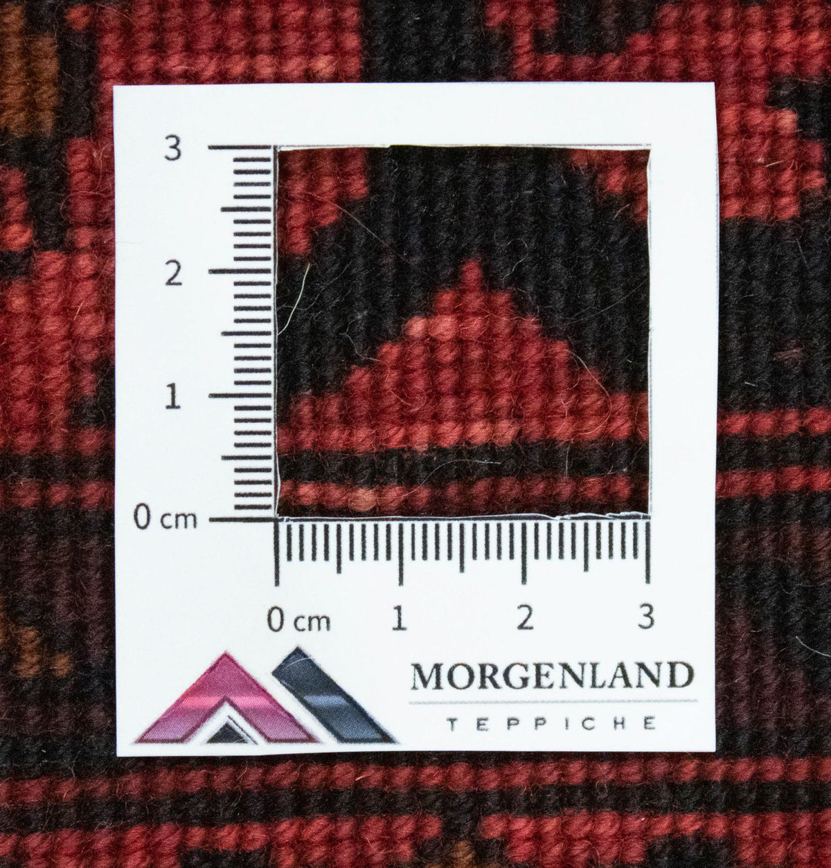 Runner Afghan Rug - Kunduz - 213 x 102 cm - red