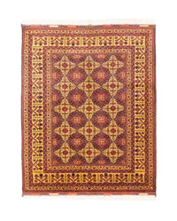 Afghan Rug - 190 x 152 cm - red