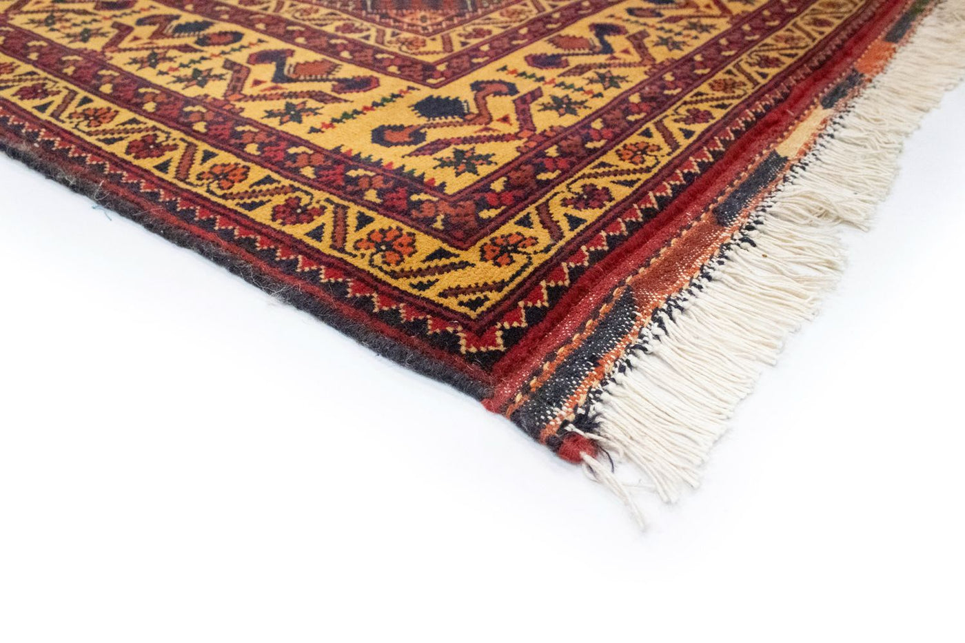 Afghan Rug - 190 x 152 cm - red