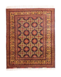 Afghan Rug - 195 x 153 cm - brown