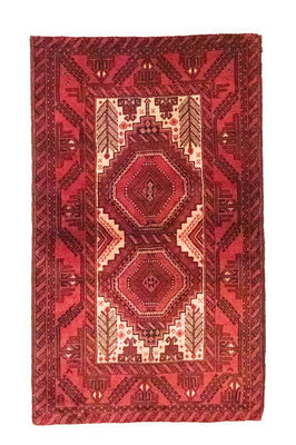 Runner Belutsch Rug - 178 x 103 cm - red