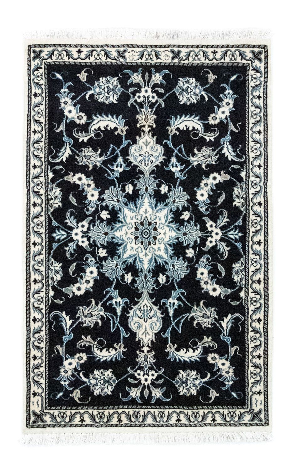 Perser Rug - Nain - 131 x 90 cm - dark blue