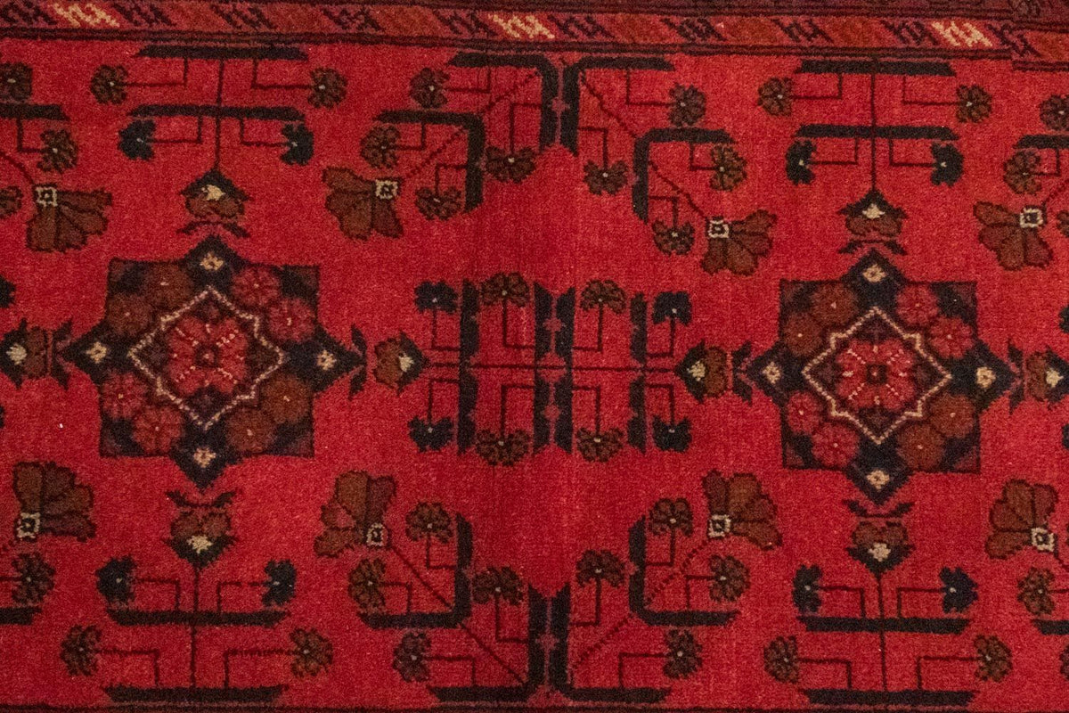 Afghan Rug - Kunduz - 150 x 100 cm - red