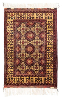 Afghan Rug - 150 x 100 cm - blue