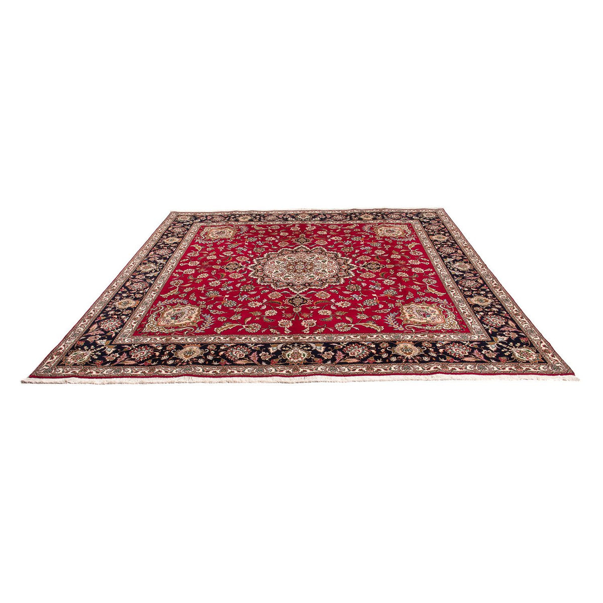 Perser Rug - Tabriz - Royal square  - 246 x 245 cm - dark red