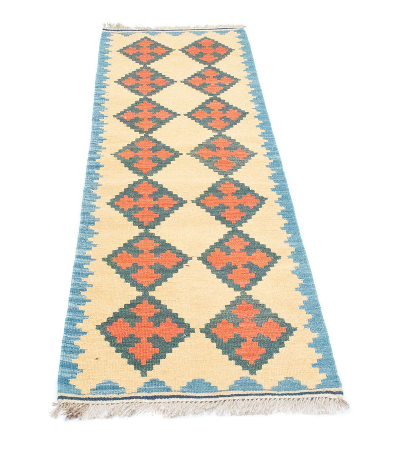 Runner Kelim Rug - Oriental - 200 x 60 cm - beige
