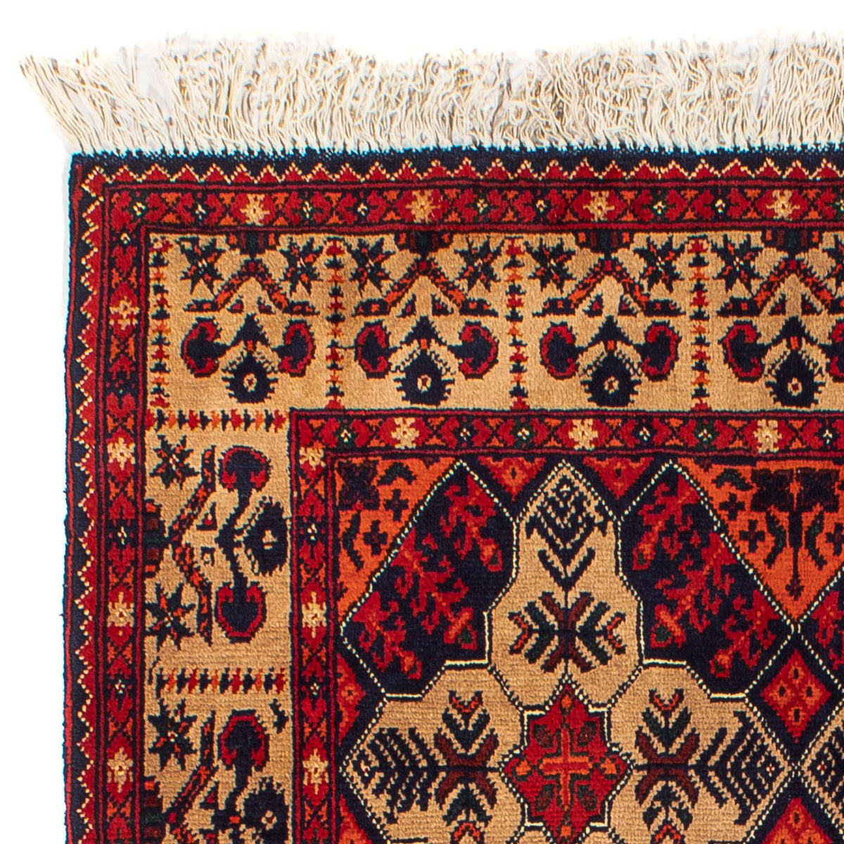 Afghan Rug - 144 x 98 cm - dark red